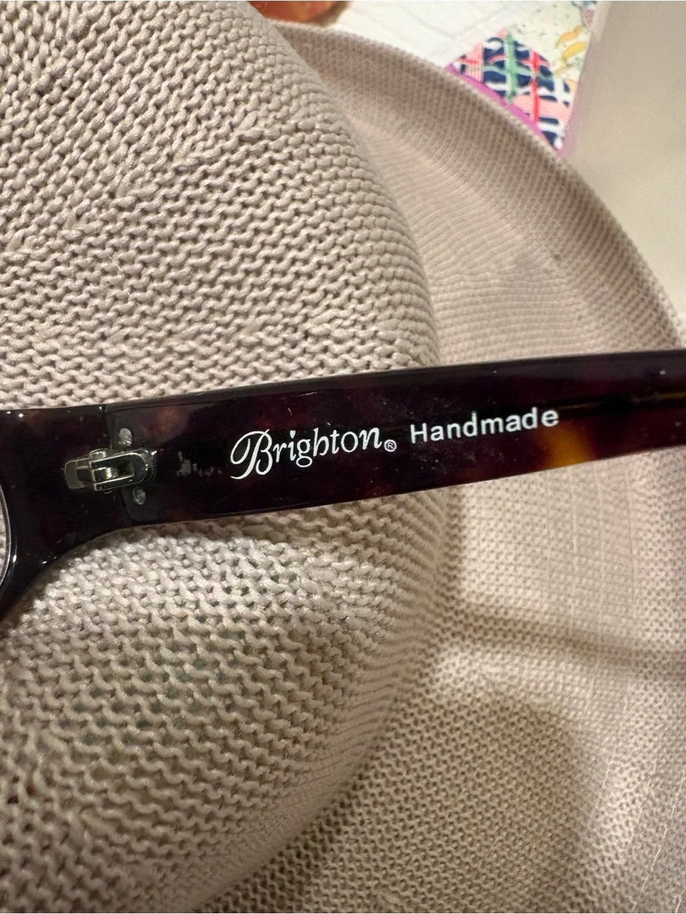 Women’s Tortoiseshell Rectangle Reading Glasses - Brown, Brighton 1.5 - Picture 5 of 5